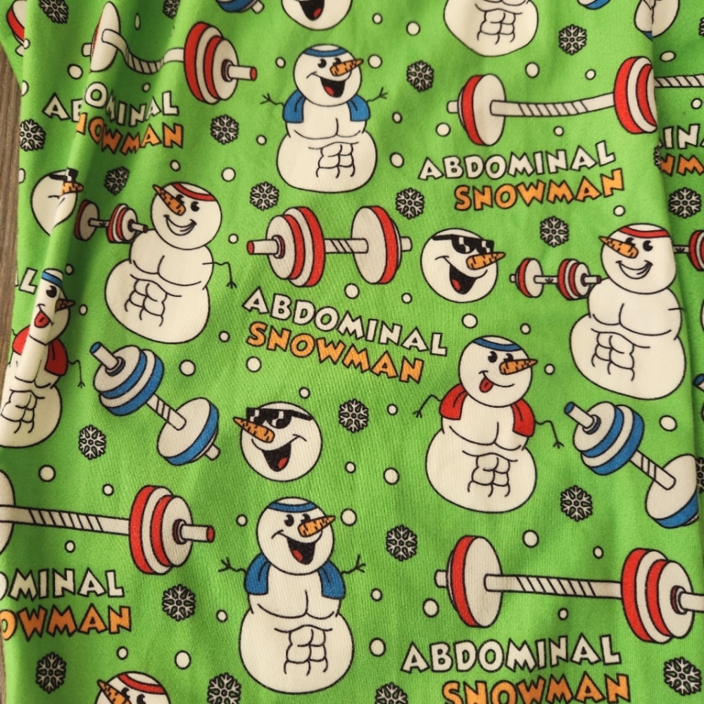 ABDOMINAL snowman pajama pants